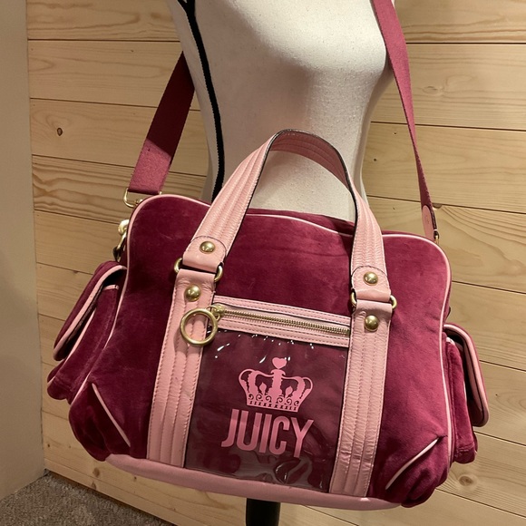 Juicy Couture Bags Y2k Juicy Couture Vintage Velour Overnight